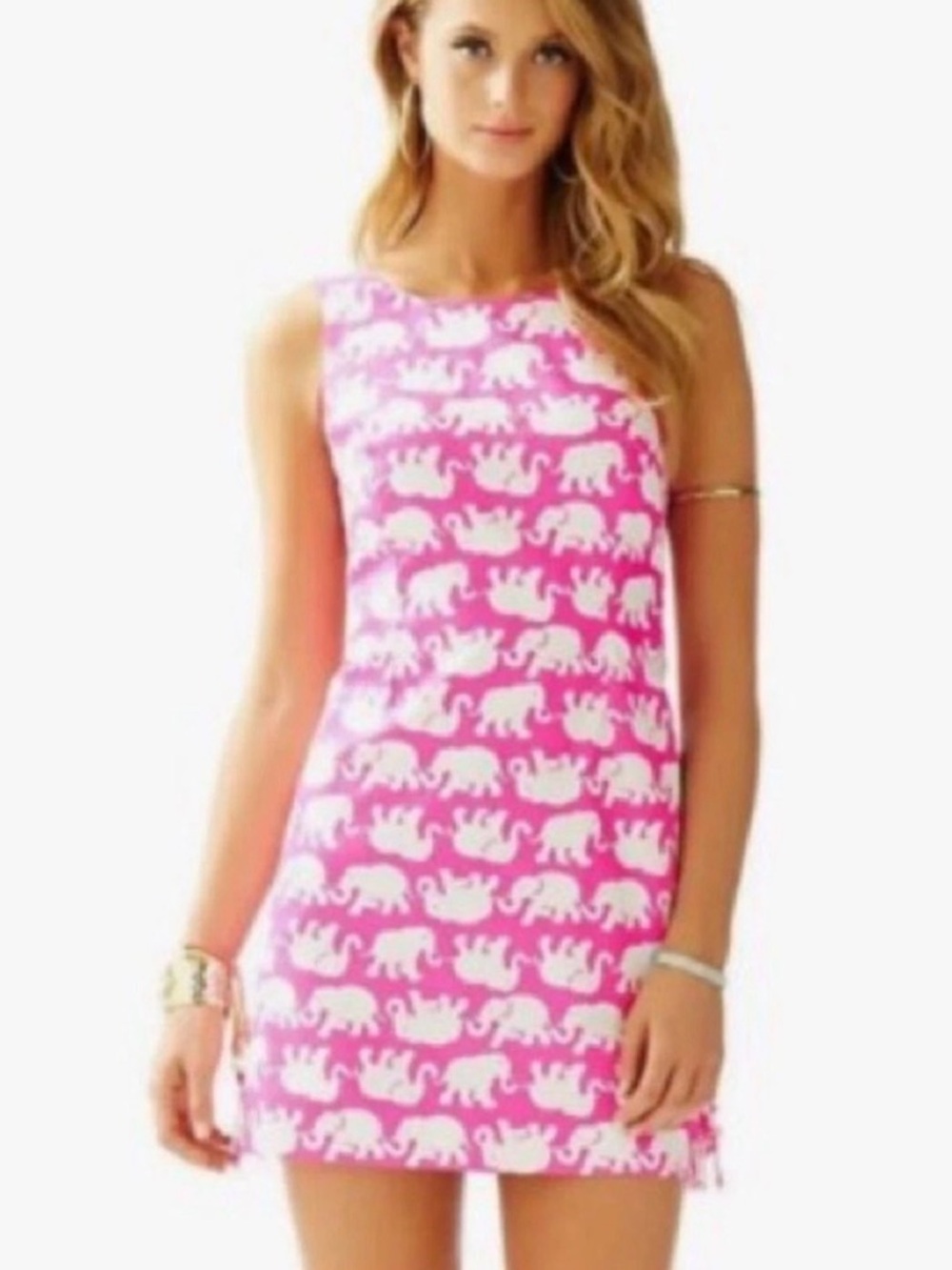 Lilly Pulitzer Delia Shift Dress Tusk in Sun Size 2